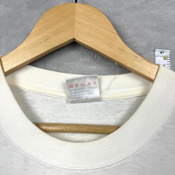 Vintage 1987 St. Maarten NA Fish Graphic T-Shirt L USA Made Single Stitch Ocean - Picture 5 of 10